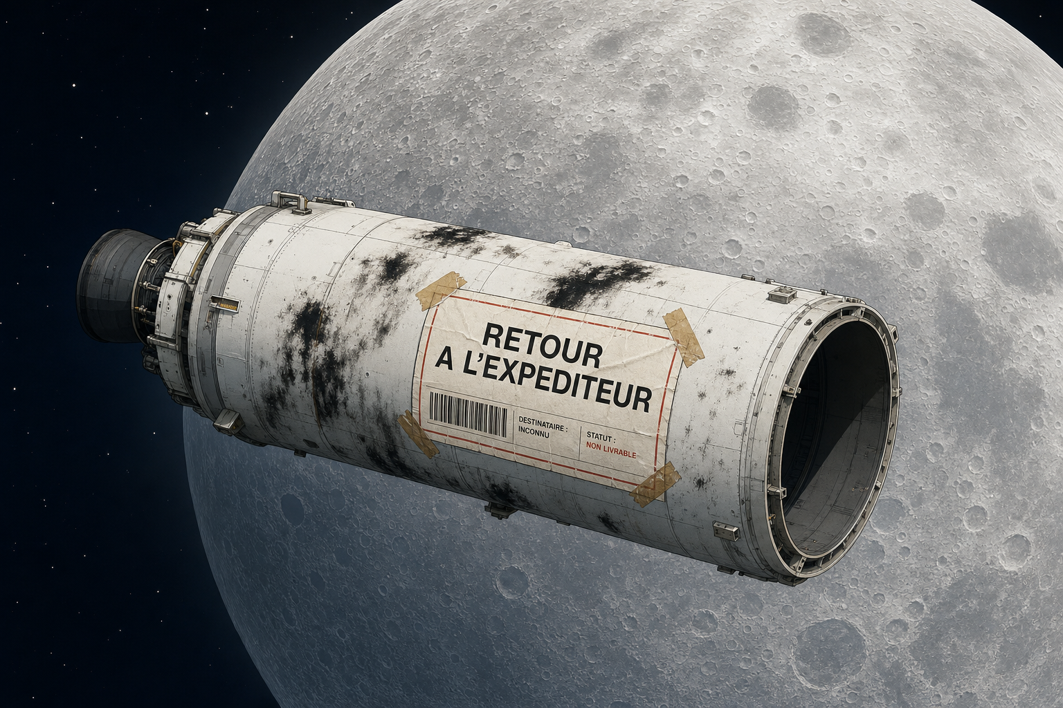 Une fusée s'est écrasée sur la Lune mercredi, et on connaissait la seconde exacte