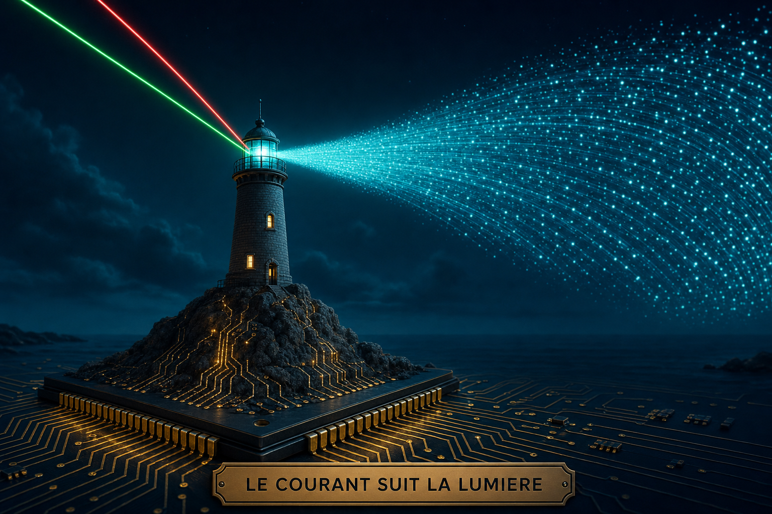 Un phare à électrons : du courant dans une puce, sans brancher la moindre pile